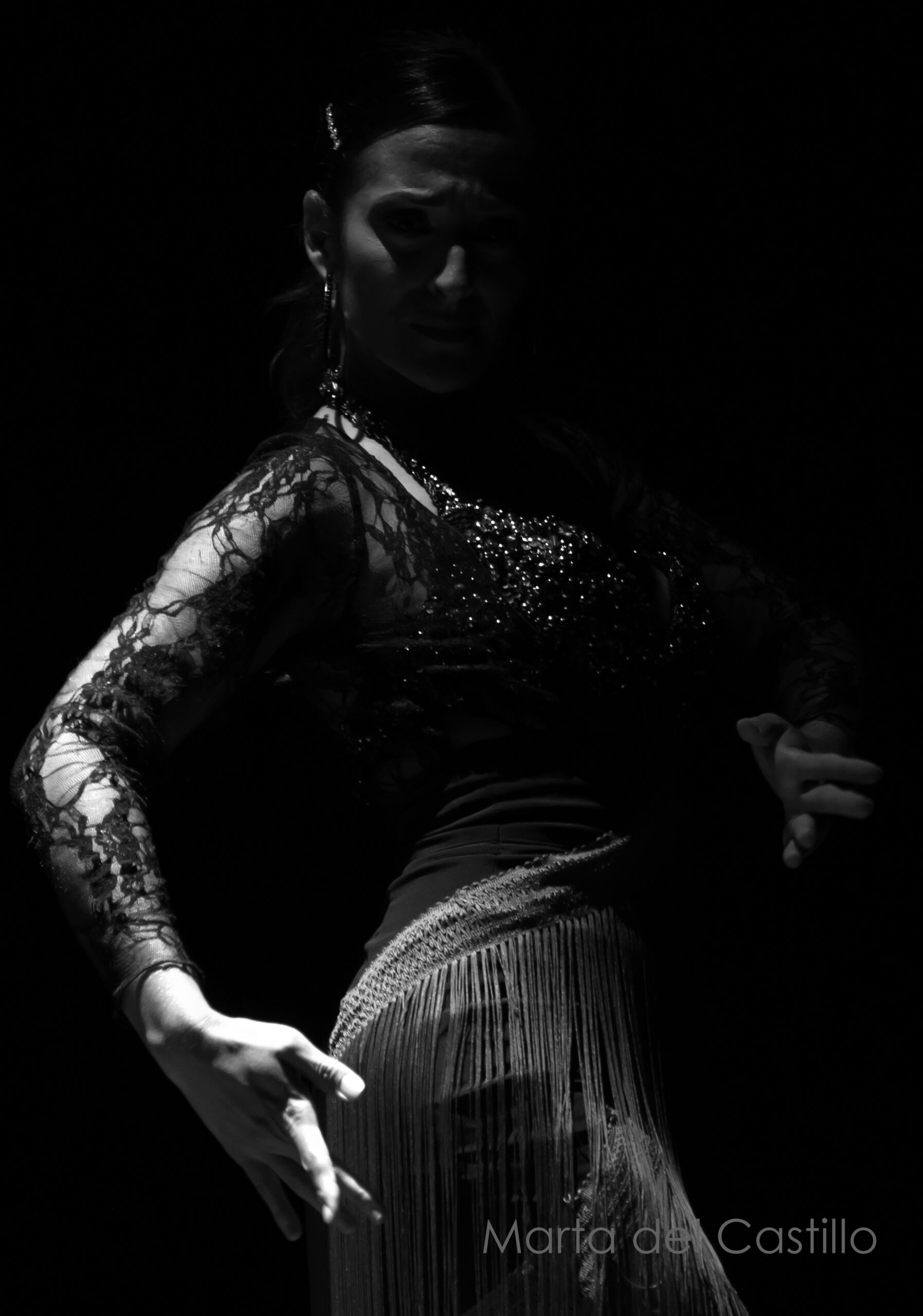 Marta del Castillo, profesora de Flamenco, Sevillanas y Danza Oriental
