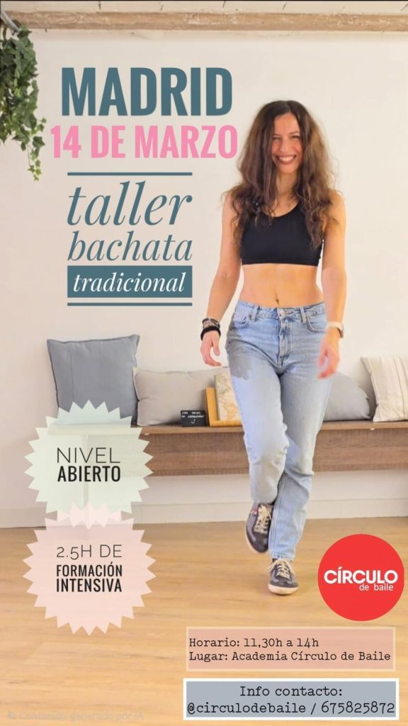 Taller de Bachata Tradicional con Patri el 14 de marzo de 2026